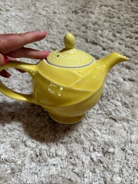 Vintage Yellow “HALL” Stamped Teapot